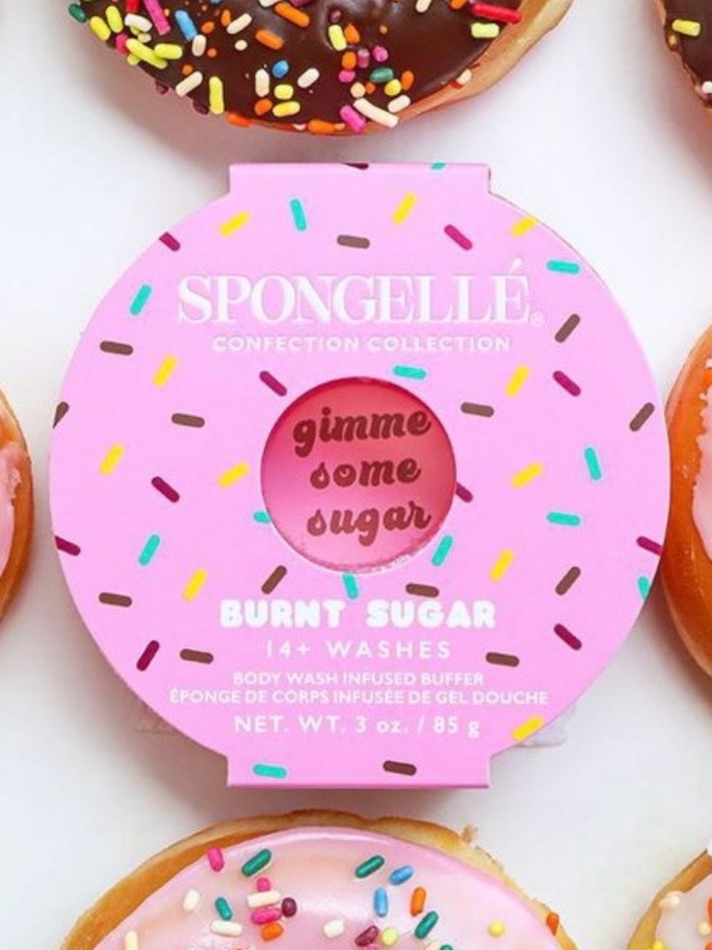 🪷 Spongellé Burnt Sugar Body Wash Infused Buffer: Strawberries & Cream Scent - Picture 7 of 7